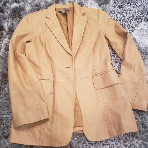 Dkny Jackets & Blazers - DKNY WOMEN'S LEATHER JACKET